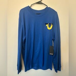 True Religion long-sleeve tee  Graphic Print On Back Size L